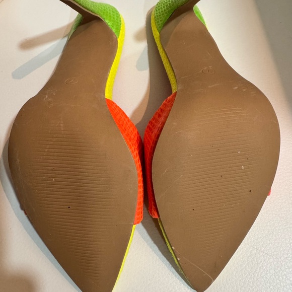 Cape Robbin Yellow, Orange, Pink Heels with Transparent Elements - Picture 3 of 5